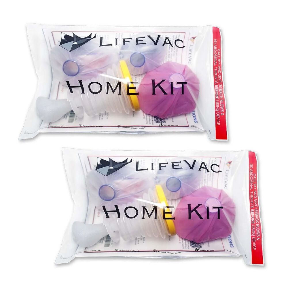 LifeVac 2 Home Kits Anti Choking Airway Suction Devices LifeVacs LOT